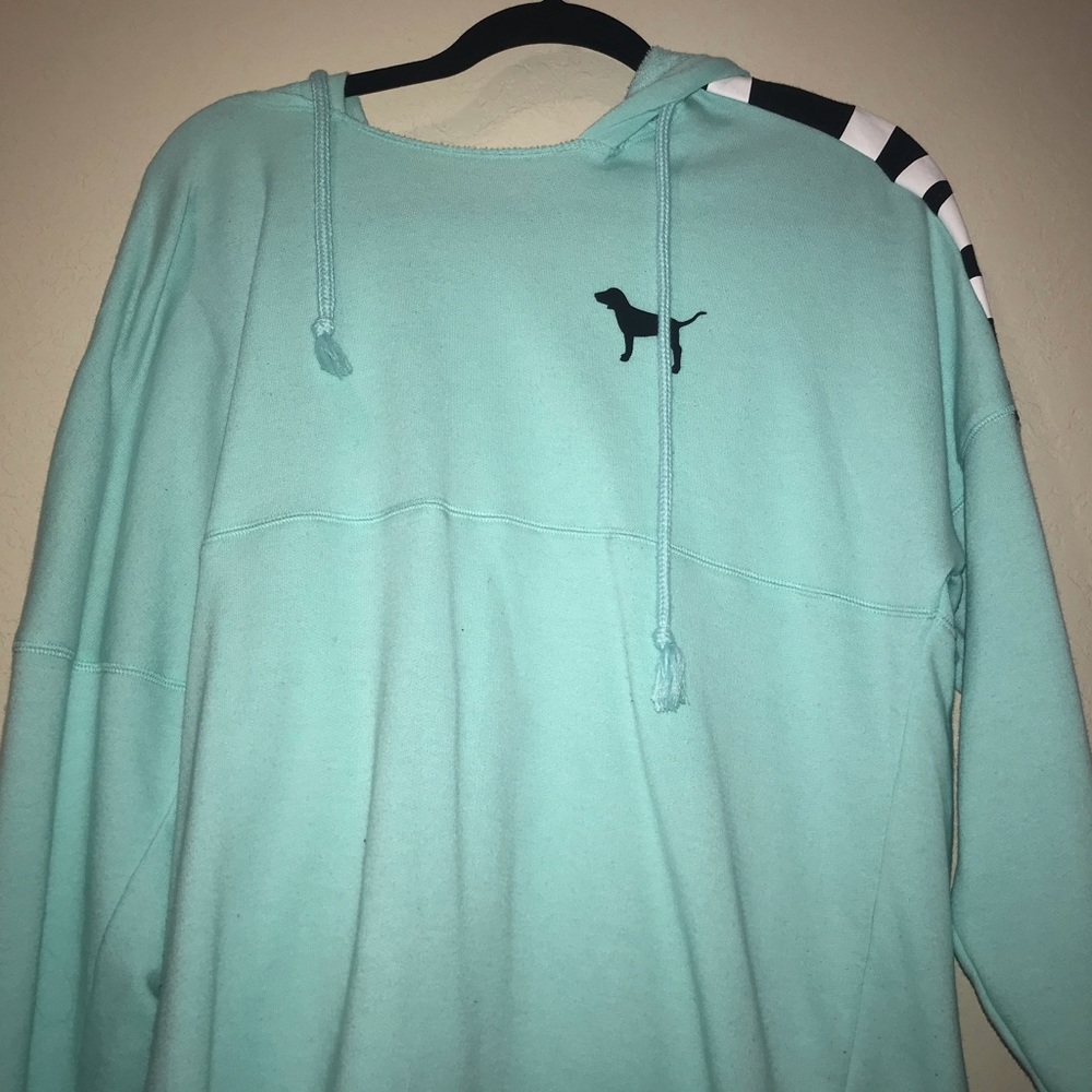 VS PINK light blue hoodie